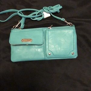 Turquoise crossbody bag